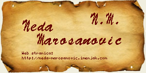 Neda Marošanović vizit kartica